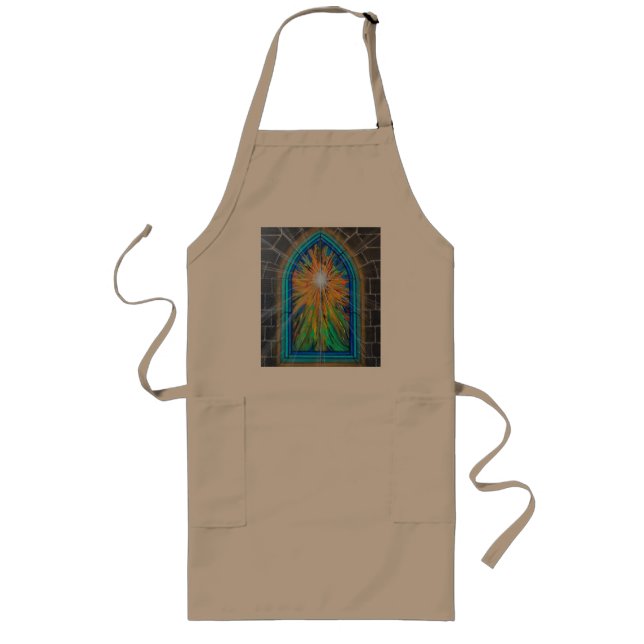 The Light 3 Church Stained Glass Window      Long Apron (Front)
