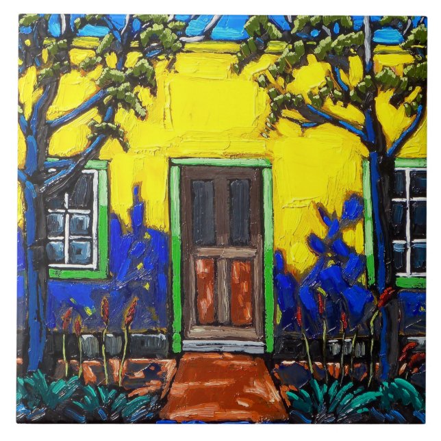 The "Light and Shadow, Tucson Barrio" Tile (Front)