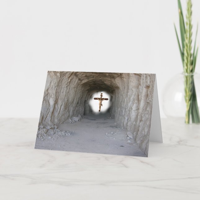 The light at the end of the tunnel card (Front)