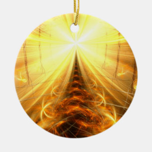 The Light at the End of the Tunnel Ceramic Ornament