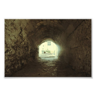 The light at the end of the tunnel photo print