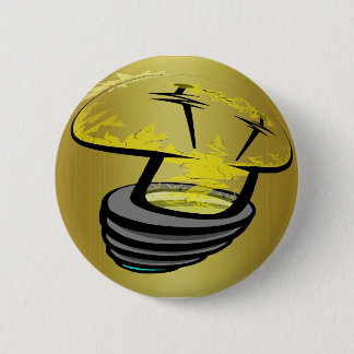 The light Cap golden 6 Cm Round Badge