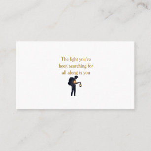 The light is you iPad Smart Cover Business Card