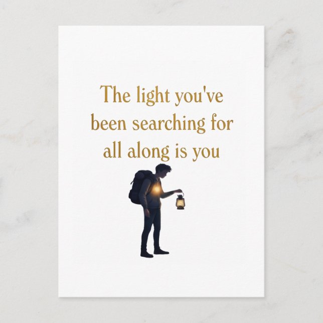 The light is you iPad Smart Cover Holiday Postcard (Front)