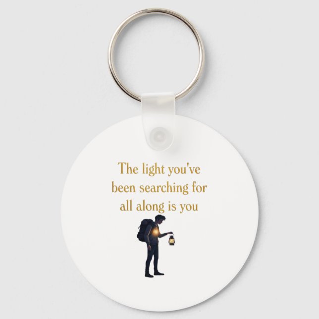 The light is you iPad Smart Cover Key Ring (Front)