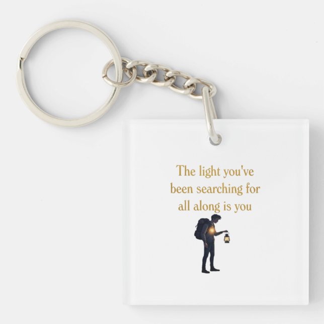 The light is you iPad Smart Cover Key Ring (Front)