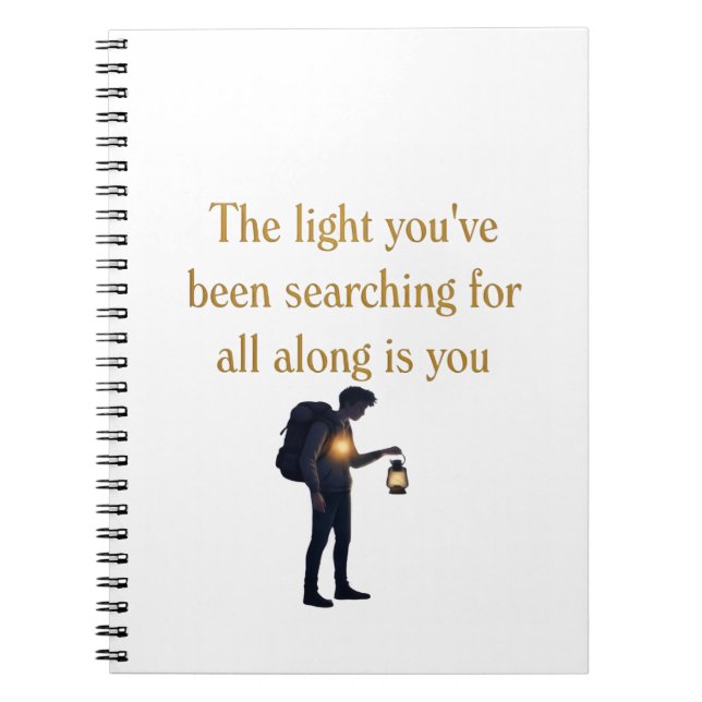 The light is you iPad Smart Cover Notebook (Front)