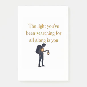 The light is you iPad Smart Cover Post-it Notes