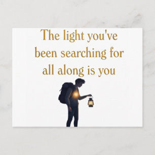 The light is you iPad Smart Cover Postcard
