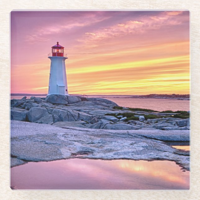 The Light Keeper Glass Coaster (Front)