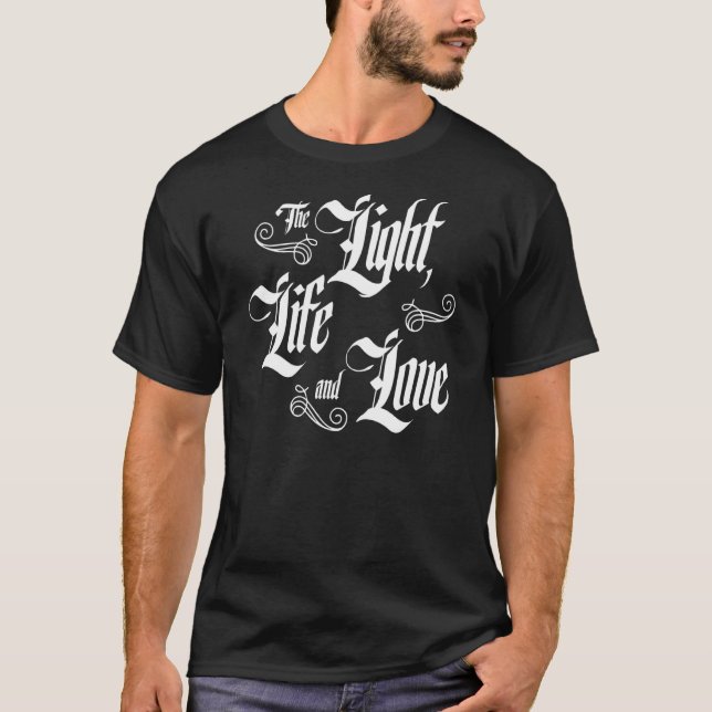 The Light Life And Love Alpha Omega Couture T-Shirt (Front)