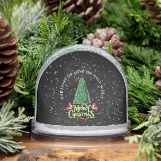 THE LIGHT OF LOVE ON HOLY NIGHT SNOWGLOBE
