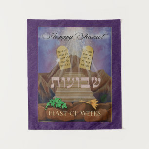 The LIght of Shavuot Painting on  Tapestry