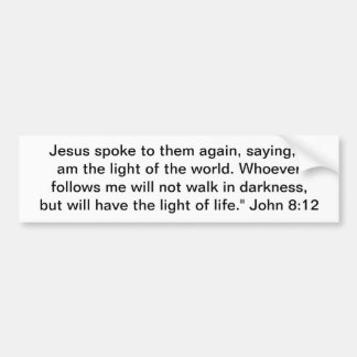 The Light of the World Bumper Sticker