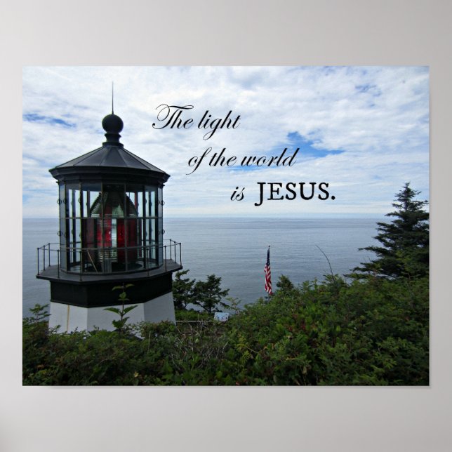The Light of the World is Jesus. Poster (Front)