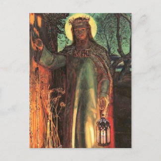 The Light of the World Painting Postcard