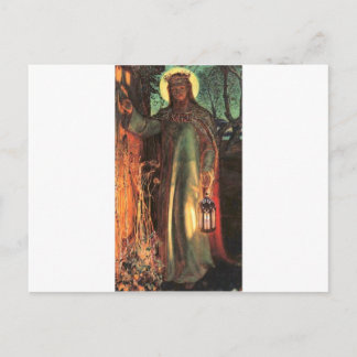 The Light of the World Painting Postcard