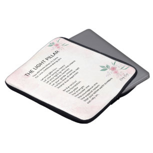The Light Pillar - Awakening Poem Poetry  Laptop Sleeve
