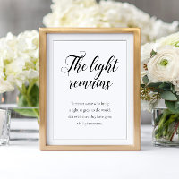 The Light Remains Modern Memorial Wedding