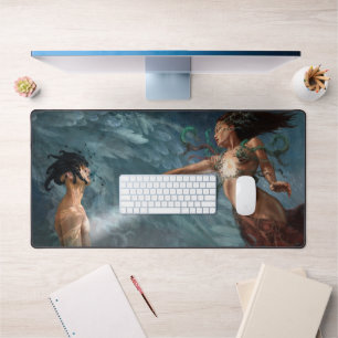 The light set you free fantasy fineart desk mat