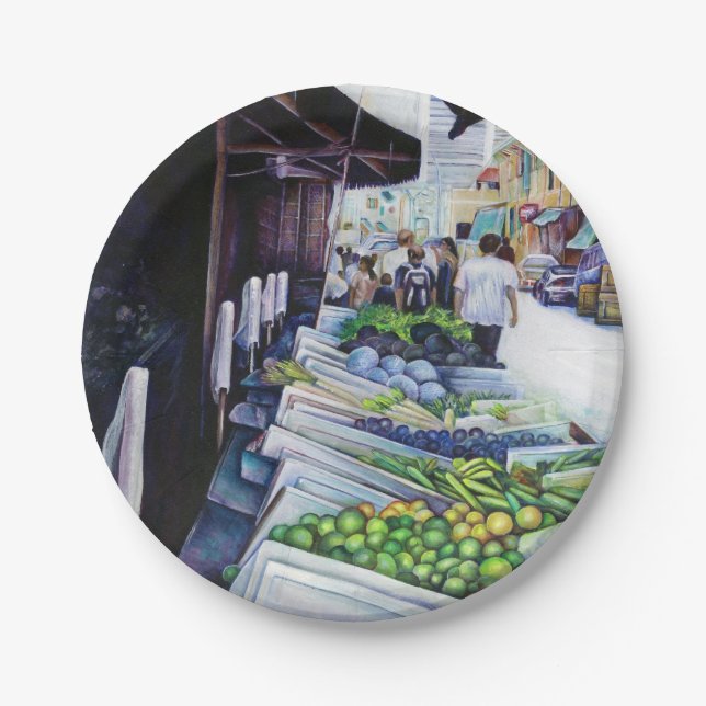 The Lighter Side of Lavender Street, Singapore Paper Plate (Front)