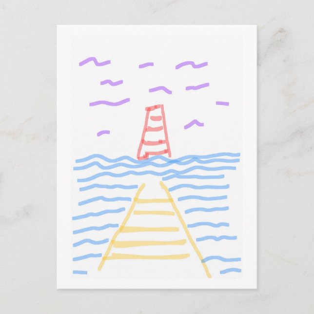 The Lighthouse and the Pier Postcard (Front)