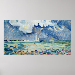 The Lighthouse at Gatteville Poster