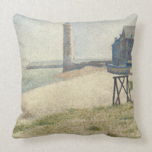 The Lighthouse at Honfleur, 1886 (oil on canvas) Cushion