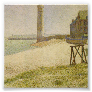 The Lighthouse at Honfleur by Georges Seurat Photo Print