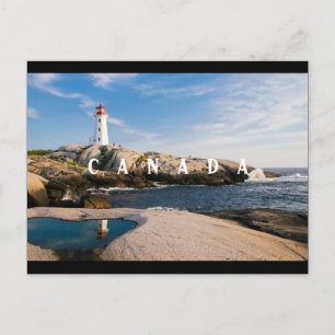 The lighthouse - greetings from Canada Postcard