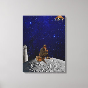 The lighthouse keeper returned home canvas print