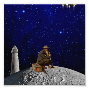 The lighthouse keeper returned home photo print