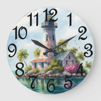 The Lighthouse Large Clock