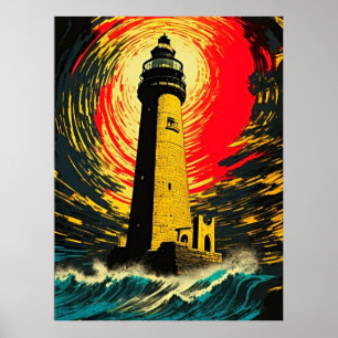 The Lighthouse of Alexandria: A Space-Time Reality Poster