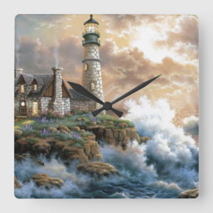 The Lighthouse Square Wall Clock