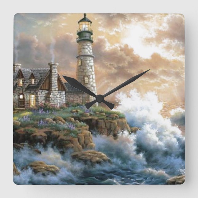 The Lighthouse Square Wall Clock (Front)