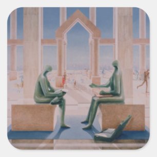 The Lightness of Banking 1989 Square Sticker