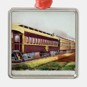 The Lightning Express Metal Ornament