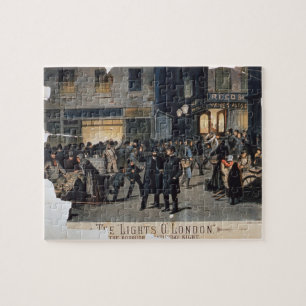 'The Lights O' London' (colour litho) Jigsaw Puzzle