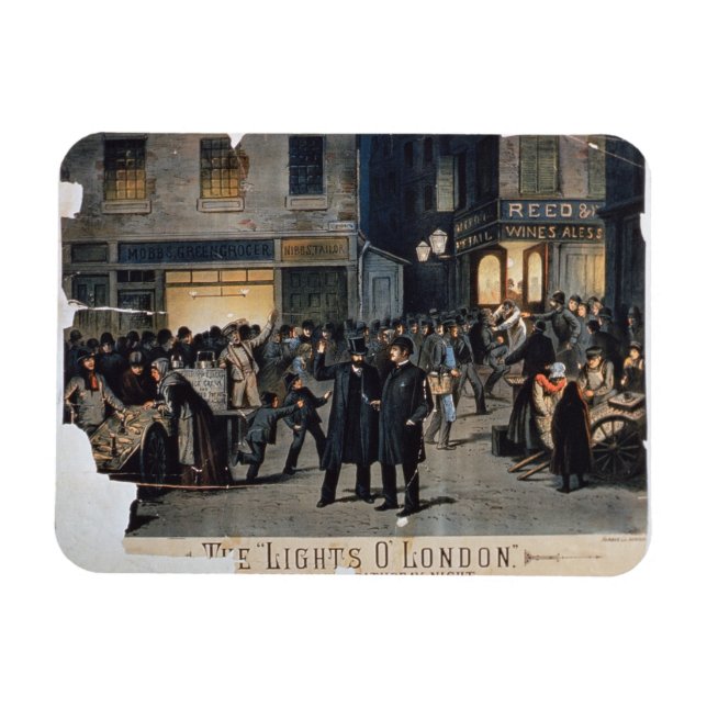 'The Lights O' London' (colour litho) Magnet (Horizontal)