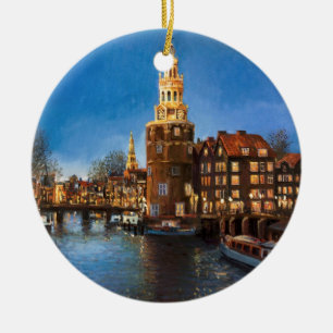 The Lights of Amsterdam Ceramic Ornament