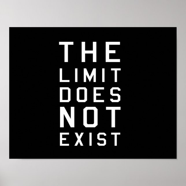 The Limit Does Not Exist Poster (Front)