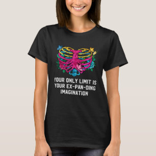 The Limit Is Your Imagination Pansexual LGBTQ Pan  T-Shirt