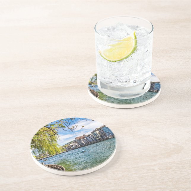 The Limmat River, Zurich Coaster (Side)