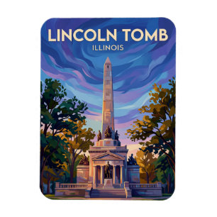 The Lincoln Tomb at Oak Ridge Cemetery USA Magnet