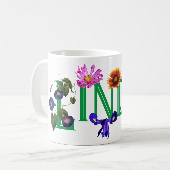 The Linda 'Wildflowers' Classic Mug  (Front Left)