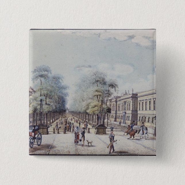 The Linden with the Academy, Berlin 15 Cm Square Badge (Front)