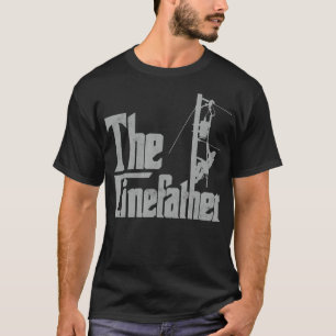 The Linefather Fatheru2019s day Gifts Electric Lin T-Shirt