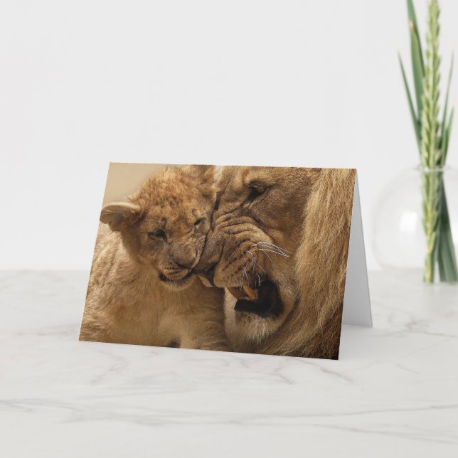The Lion and Cub Card (Front)