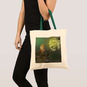 The Lion And The Cat, Budget Tote Bag